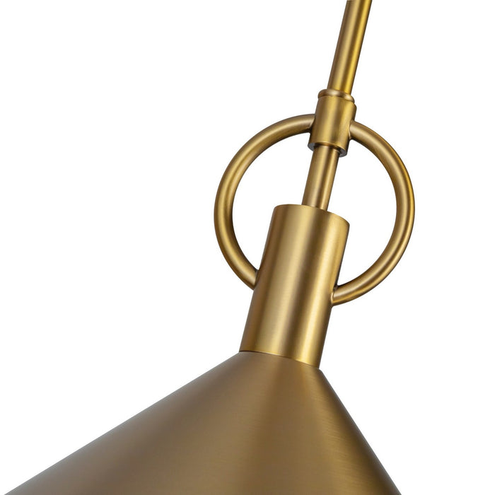 Artcraft AC11861BR One Light Pendant, Brass