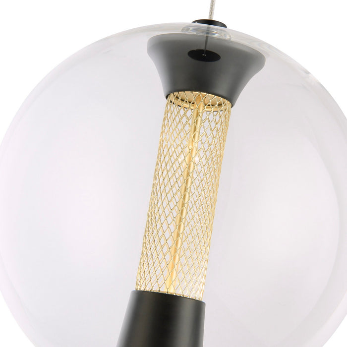 Artcraft AC6841BK LED Pendant, Black