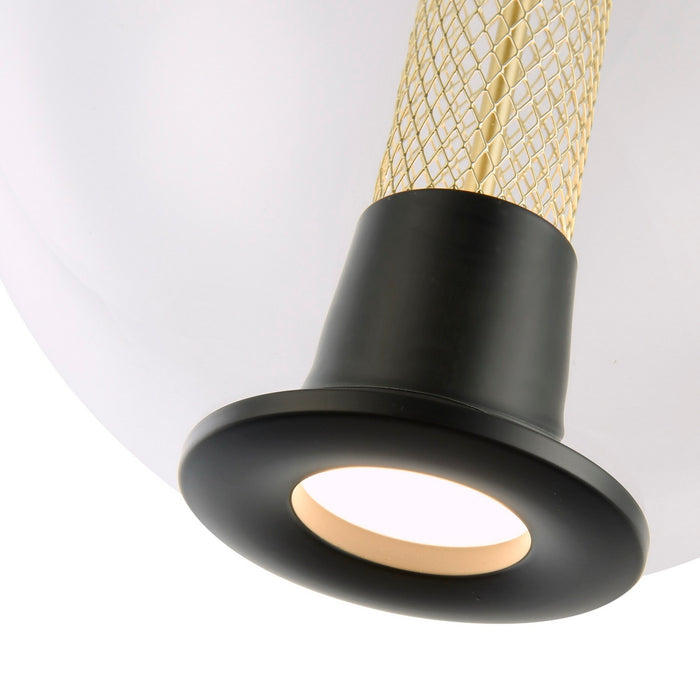 Artcraft AC6841BK LED Pendant, Black
