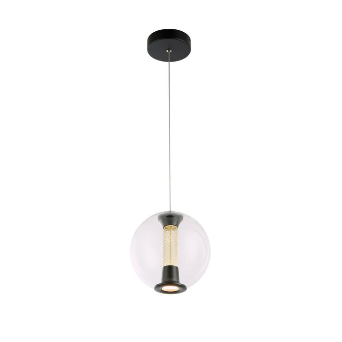 Artcraft AC6841BK LED Pendant, Black