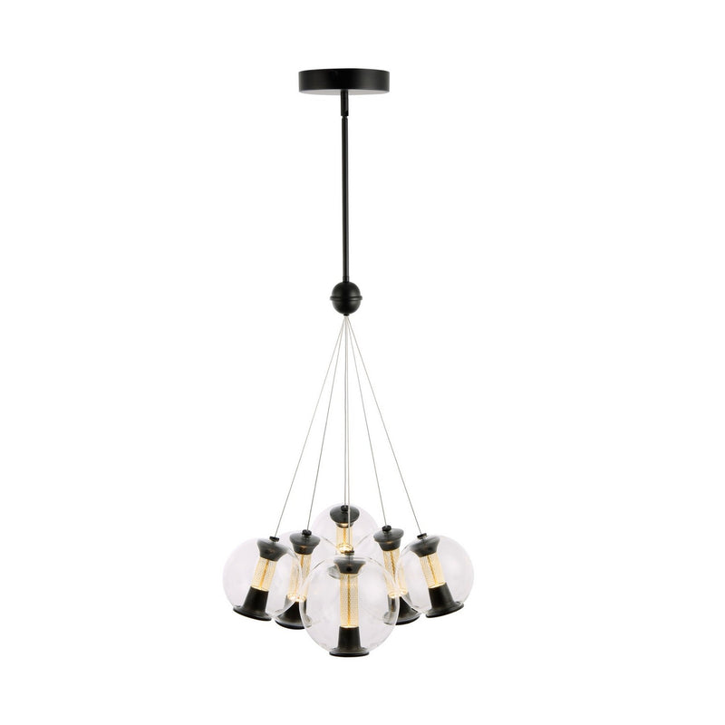 Artcraft AC6846BK LED Chandelier, Black