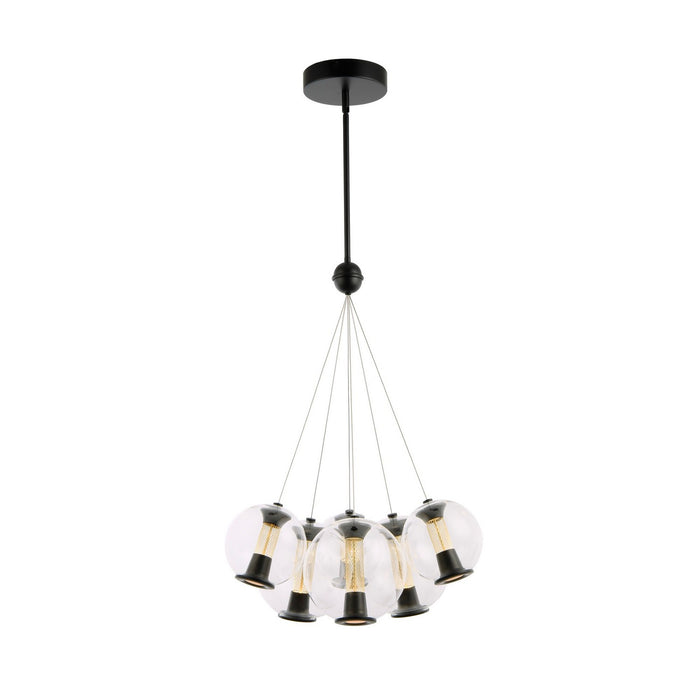 Artcraft AC6846BK LED Chandelier, Black