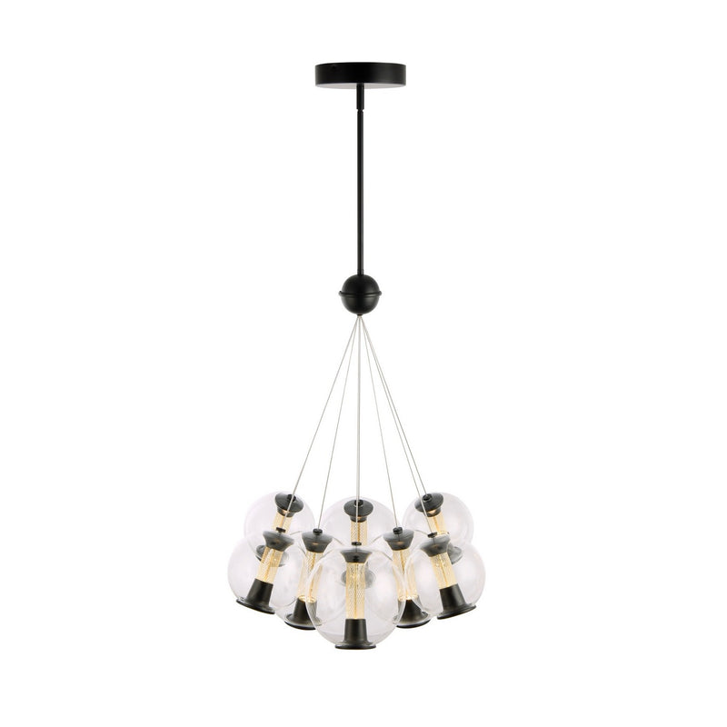 Artcraft AC6848BK LED Chandelier, Black