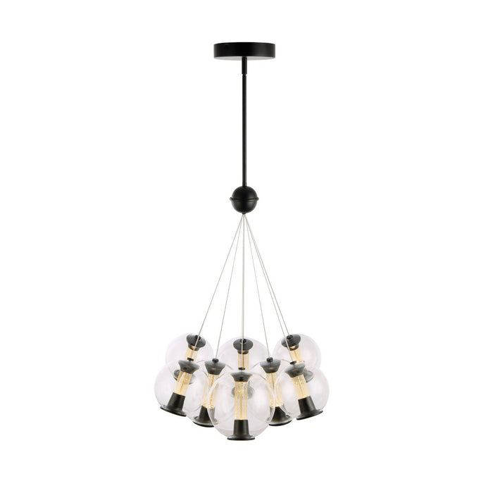Artcraft AC6848BK LED Chandelier, Black