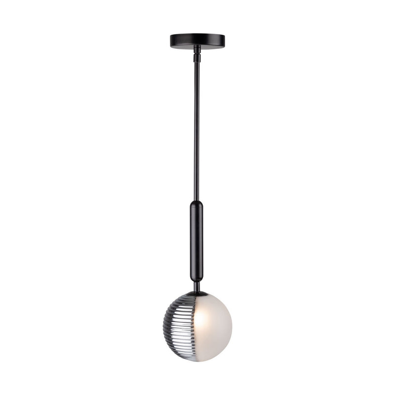 Artcraft AC11880BK One Light Pendant, Black