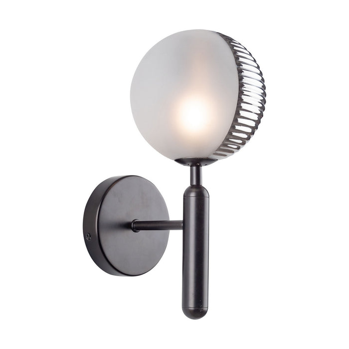 Artcraft AC11881BK One Light Wall Sconce, Black