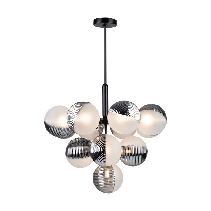Artcraft AC11883BK 13 Light Chandelier, Black
