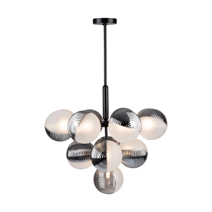 Artcraft AC11883BK 13 Light Chandelier, Black