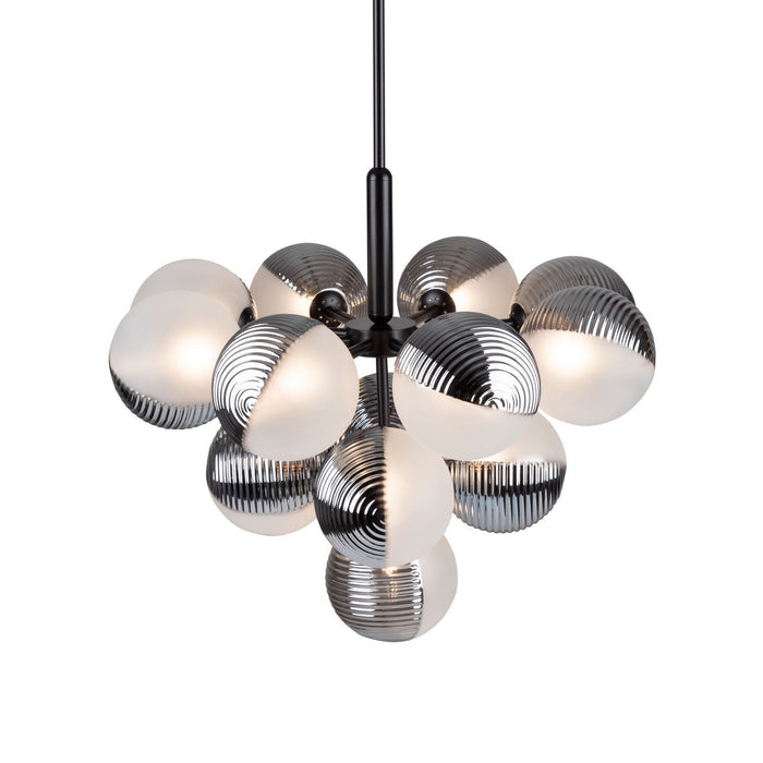Artcraft AC11883BK 13 Light Chandelier, Black
