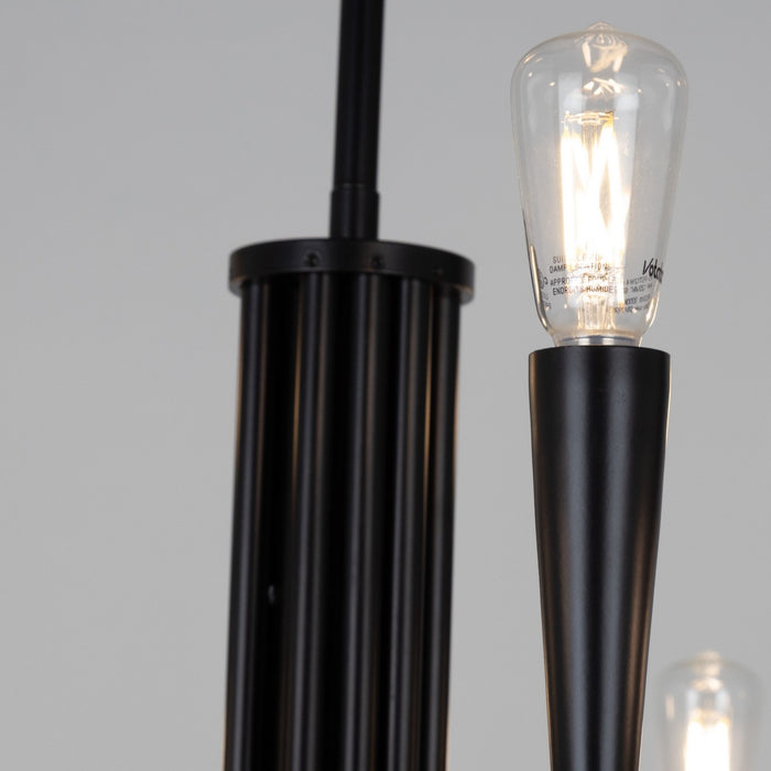 Artcraft AC11929BK Nine Light Chandelier, Black