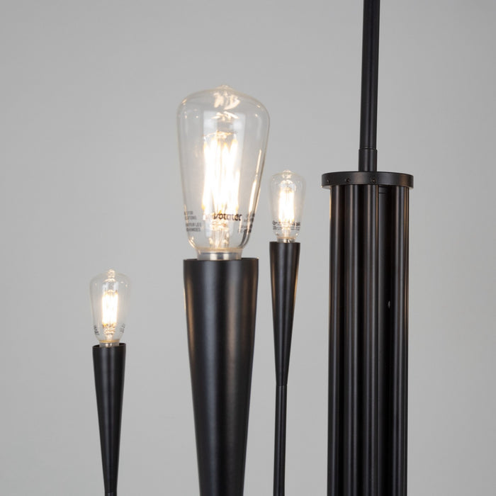 Artcraft AC11929BK Nine Light Chandelier, Black