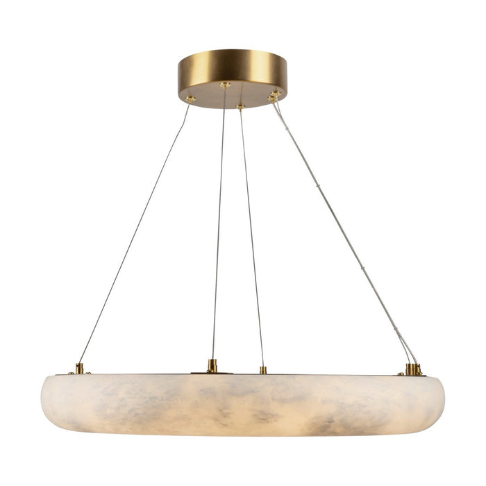 Artcraft AC7468BR LED Chandelier, Brushed Brass