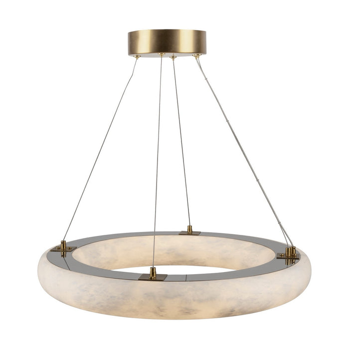 Artcraft AC7468BR LED Chandelier, Brushed Brass