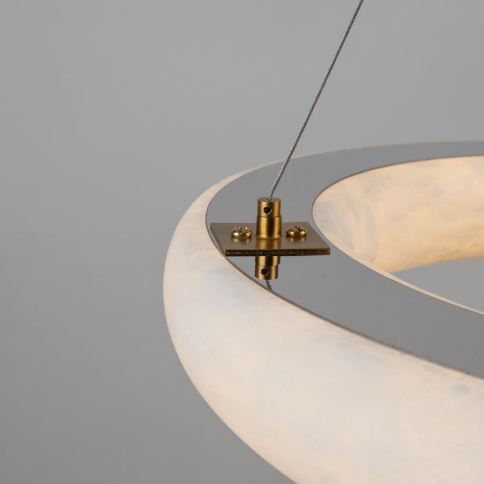 Artcraft AC7468BR LED Chandelier, Brushed Brass