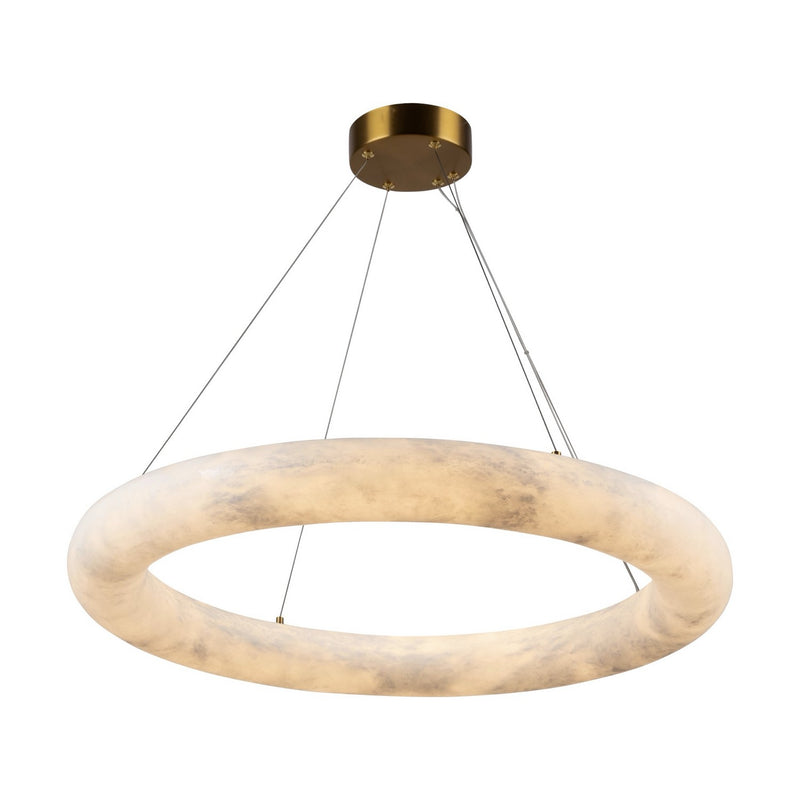 Artcraft AC7469BR LED Chandelier, Brushed Brass