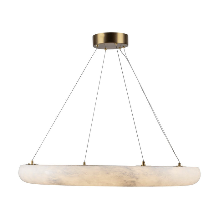 Artcraft AC7469BR LED Chandelier, Brushed Brass