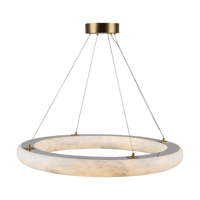 Artcraft AC7469BR LED Chandelier, Brushed Brass