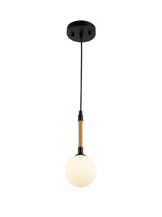 Artcraft AC11841BK One Light Pendant, Black