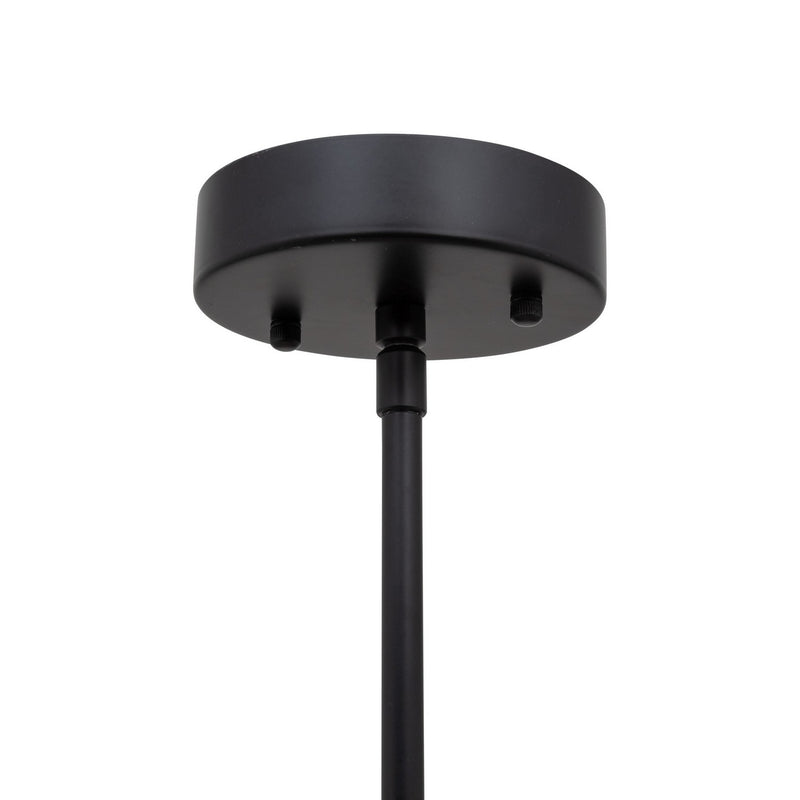 Artcraft AC6810BK LED Chandelier, Black and Brushed Brass