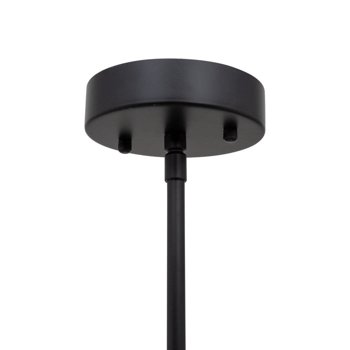 Artcraft AC6810BK LED Chandelier, Black and Brushed Brass