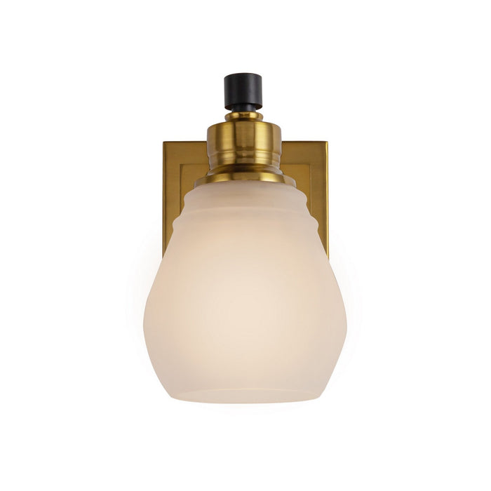 Artcraft AC11681BB One Light Bathroom Sconce, Brass & Black