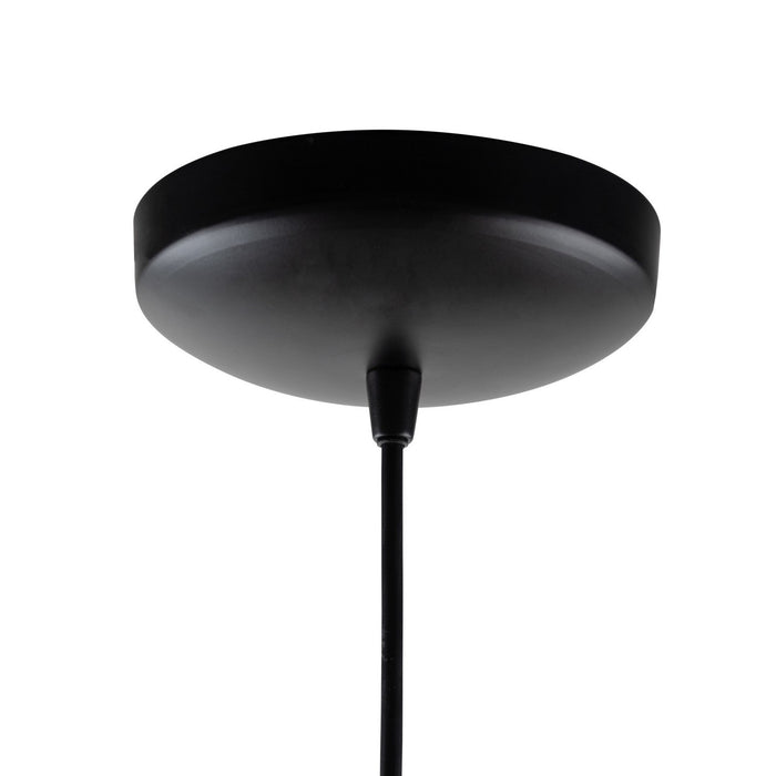 Artcraft AC11901BK One Light Pendant, Mirror Glass
