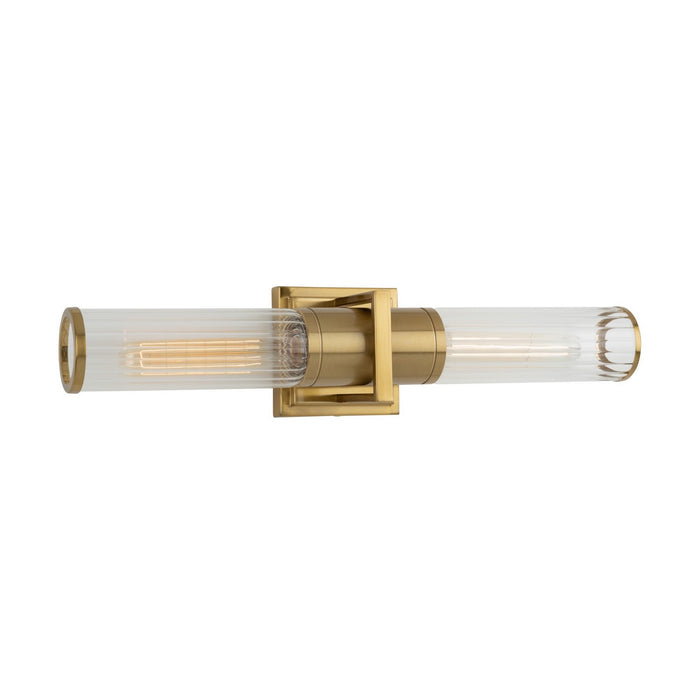 Artcraft AC11772CB Two Light Bathroom Vanity, Brushed Brass