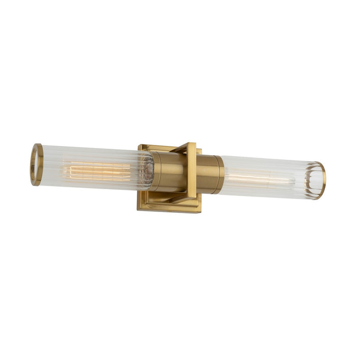 Artcraft AC11772CB Two Light Bathroom Vanity, Brushed Brass