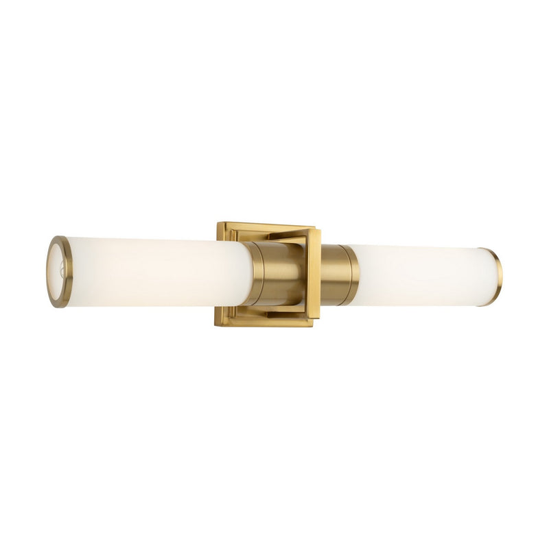 Artcraft AC11772WB Two Light Bathroom Vanity, Brushed Brass