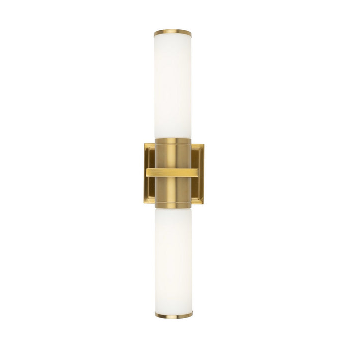 Artcraft AC11772WB Two Light Bathroom Vanity, Brushed Brass