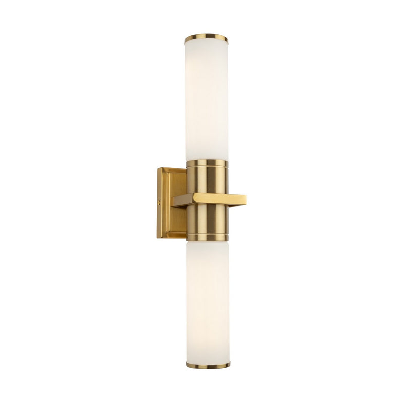 Artcraft AC11772WB Two Light Bathroom Vanity, Brushed Brass