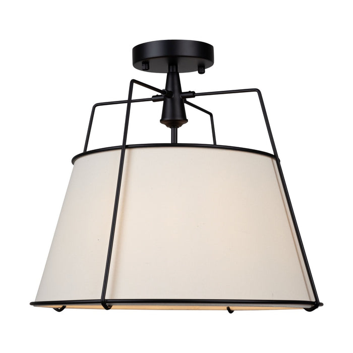 Artcraft SC13362BK Three Light Semi-Flush Mount, Black