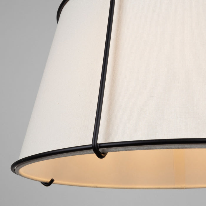 Artcraft SC13362BK Three Light Semi-Flush Mount, Black