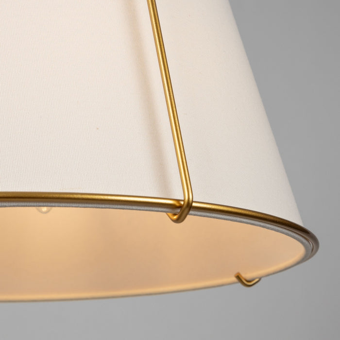 Artcraft SC13362BR Three Light Semi-Flush Mount, Brass