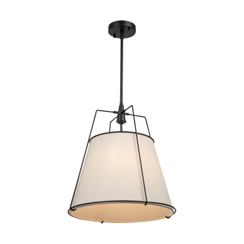 Artcraft SC13363BK Three Light Pendant, Black