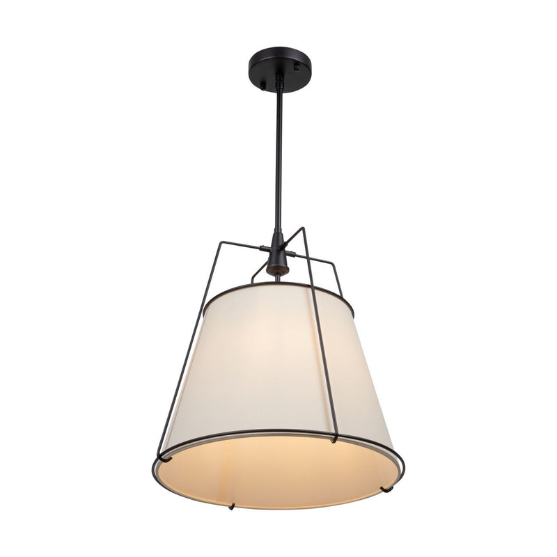 Artcraft SC13363BK Three Light Pendant, Black