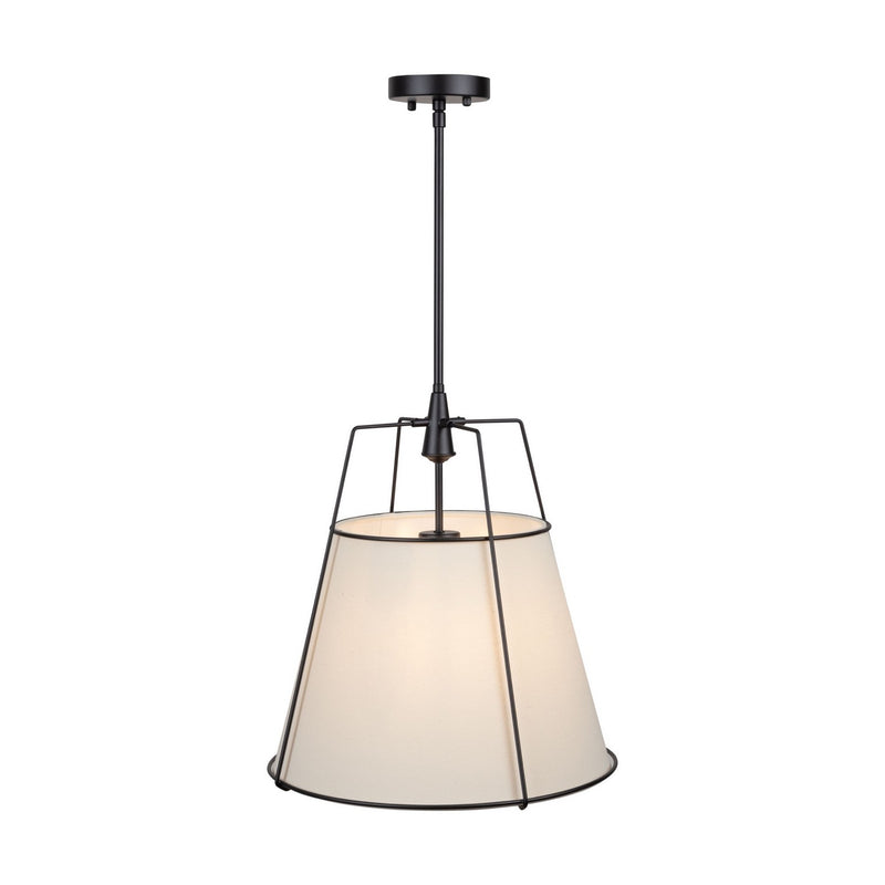 Artcraft SC13363BK Three Light Pendant, Black