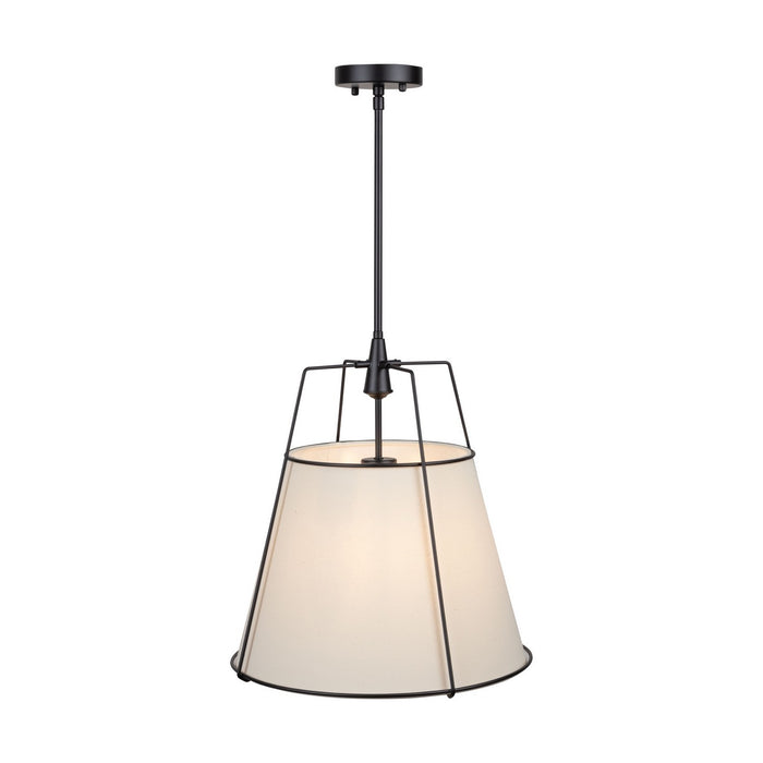 Artcraft SC13363BK Three Light Pendant, Black