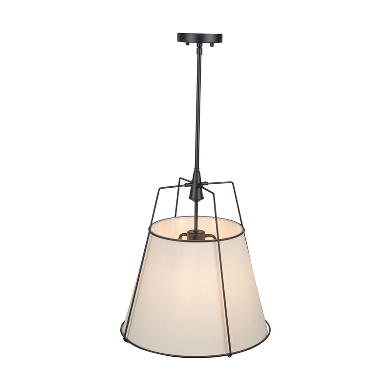 Artcraft SC13363BK Three Light Pendant, Black