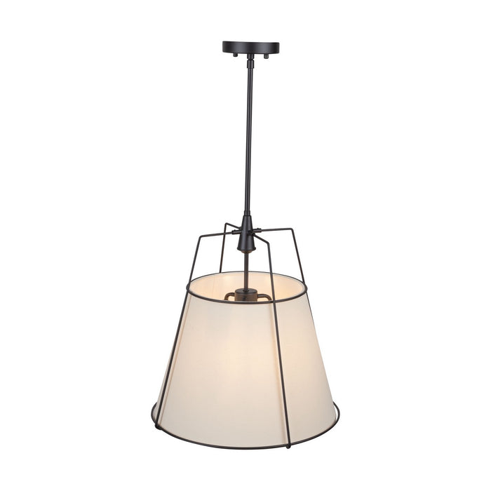Artcraft SC13363BK Three Light Pendant, Black