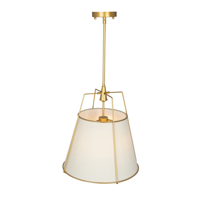 Artcraft SC13363BR Three Light Pendant, Brass
