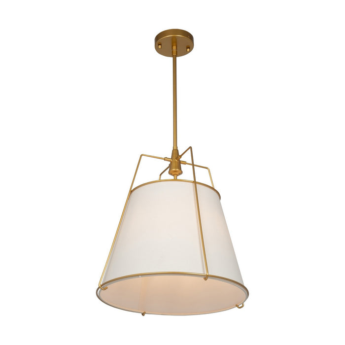 Artcraft SC13363BR Three Light Pendant, Brass