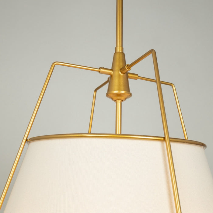 Artcraft SC13363BR Three Light Pendant, Brass