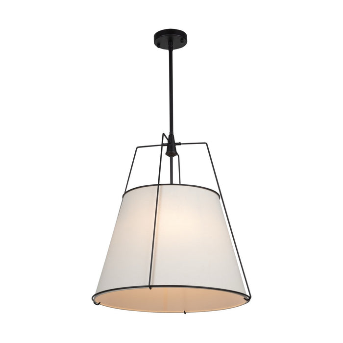 Artcraft SC13364BK Four Light Pendant, Black