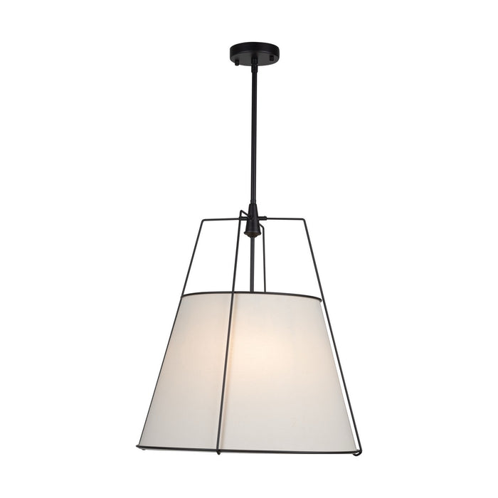 Artcraft SC13364BK Four Light Pendant, Black