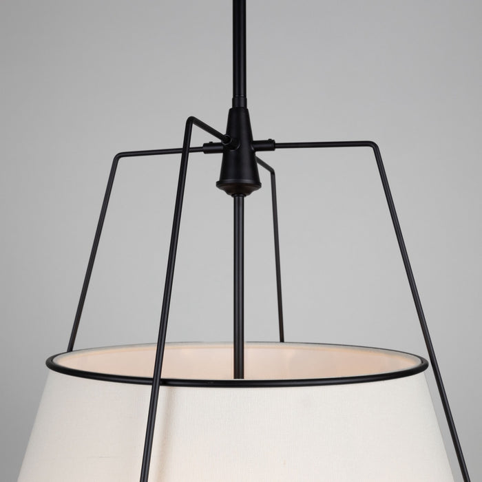 Artcraft SC13364BK Four Light Pendant, Black
