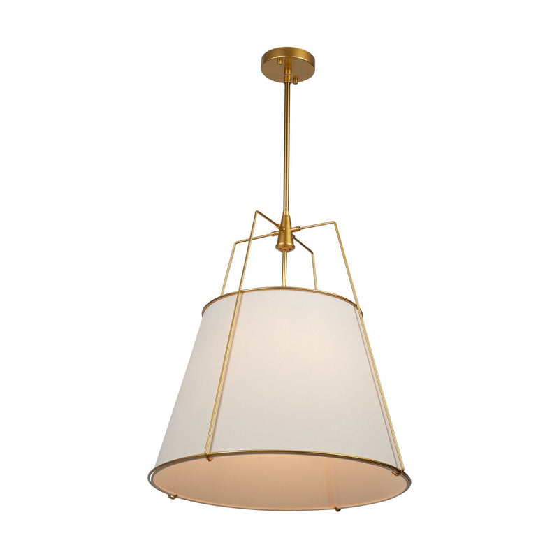 Artcraft SC13364BR Four Light Pendant, Brass