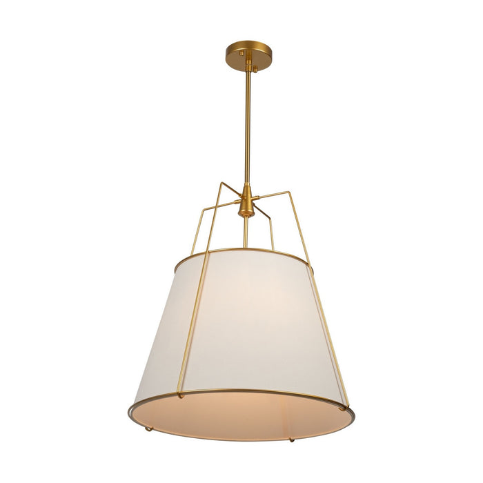 Artcraft SC13364BR Four Light Pendant, Brass