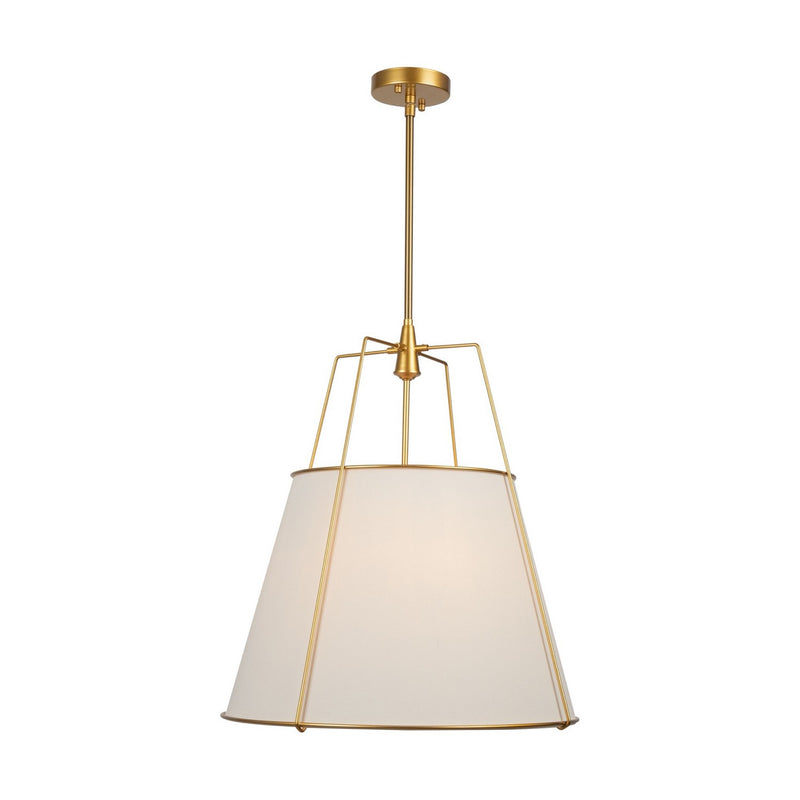 Artcraft SC13364BR Four Light Pendant, Brass