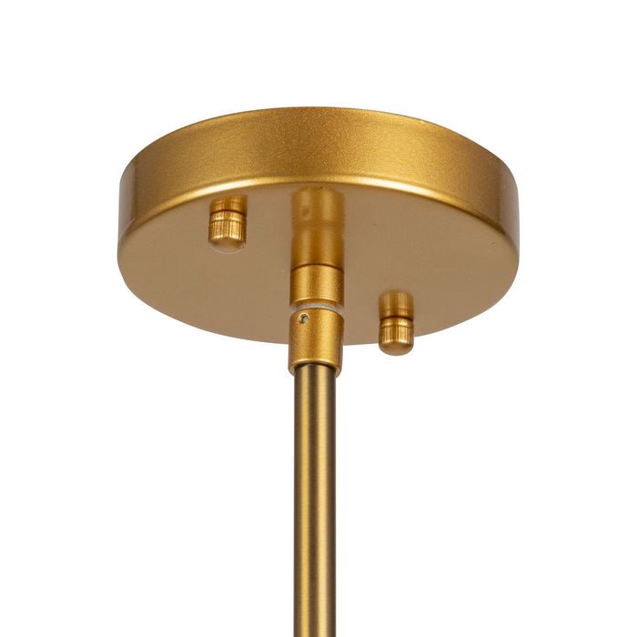 Artcraft SC13364BR Four Light Pendant, Brass
